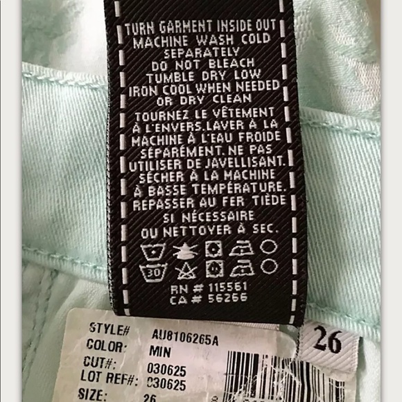 7 FOR ALL MANKIND Sz 26 Embroidered Skinny Jeans - Picture 7 of 7